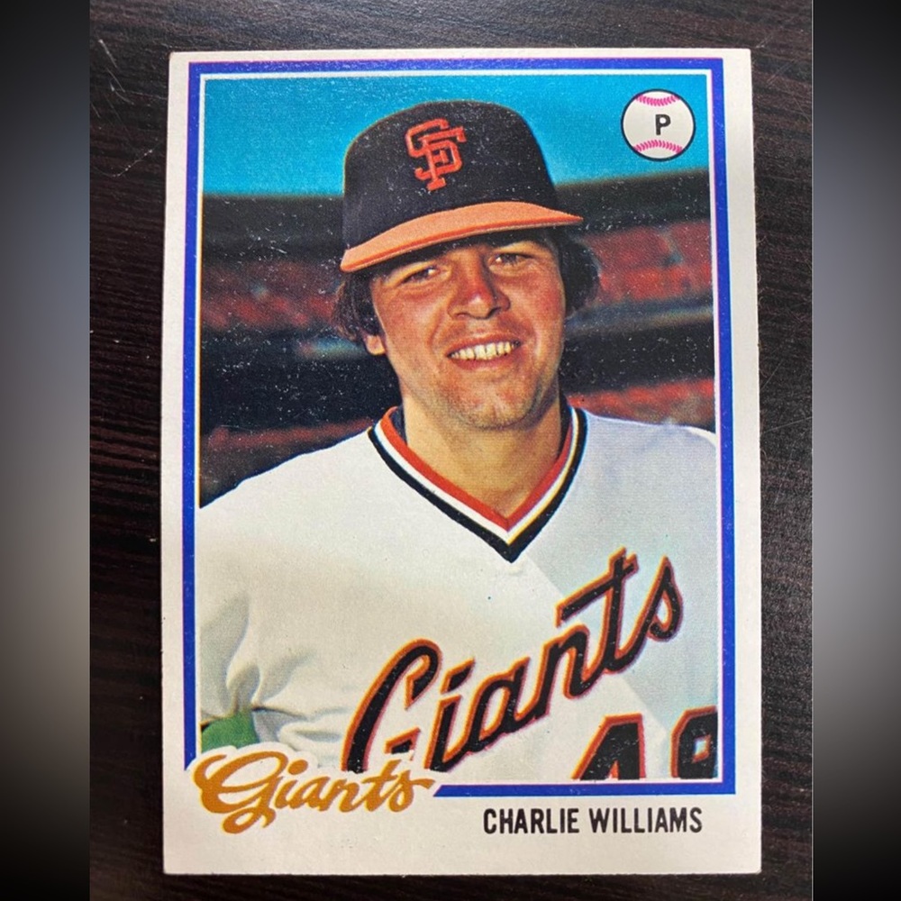 1978 Topps Charlie Williams San Francisco Giants #561